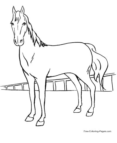 horse coloring pages sheets  pictures
