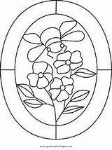 Fensterbilder Ausmalen Formen Geometrische Colorier Spiele Fleurs Malvorlage Malvorlagen Coloriages Fête Grands Mères Ligne sketch template