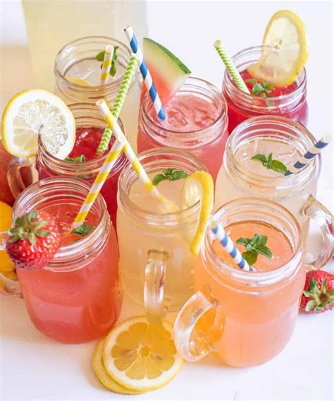 homemade lemonade recipes easy fresh fruit lemonades