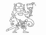 Celebrating Vikings Coloring Coloringcrew sketch template