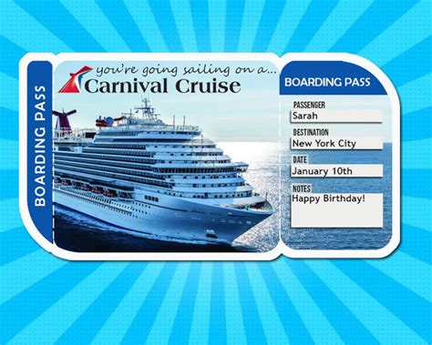 printable cruise ticket template printable word searches