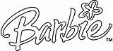 Barbie Coloring Text Style Pages Wecoloringpage sketch template
