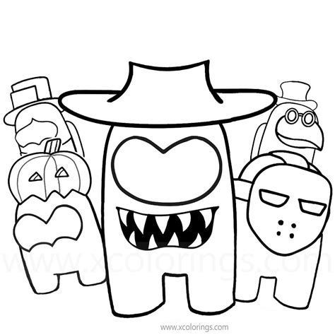 coloring pages impostor killing crew  light xcoloringscom