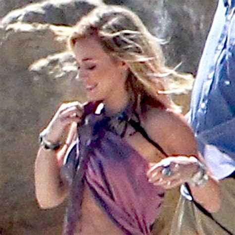 Hilary Duff Looks Gorgeous In A Bikini Films Music Video E Online