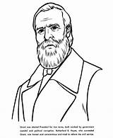 Coloring Rutherford Hayes Pages President Presidents Facts Patriotic Printables Usa Go Printing Help Print Printable Next Back Ulysses Grant sketch template