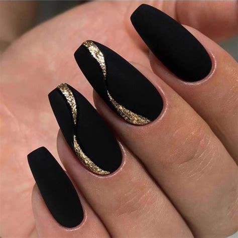 70 matte black coffin nail ideas trend in cool 2019
