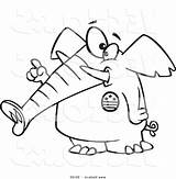 Republican Elephant Coloring Getdrawings Getcolorings Drawing sketch template