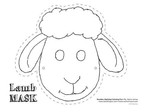 sheep mask template buscar  google preschool ideas pinterest