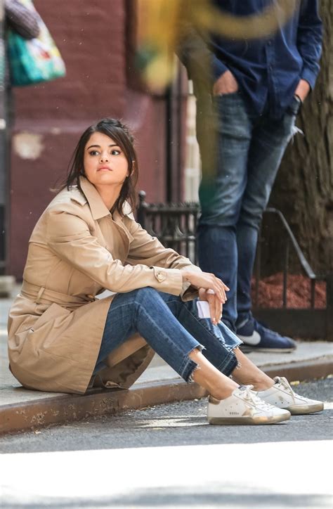 selena gomez on the set of a woody allen movie in new york