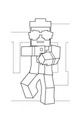 Minecraft Coloring Gangnam Style Mooshroom Pages sketch template