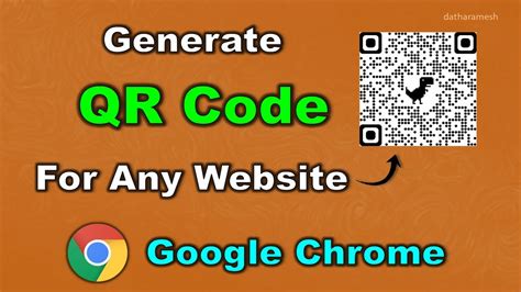 generate qr code   website  google chrome youtube