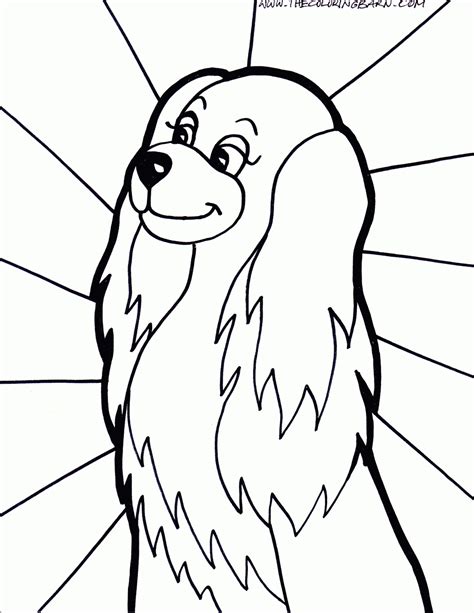 coloring pages fluffy dogs coloring home