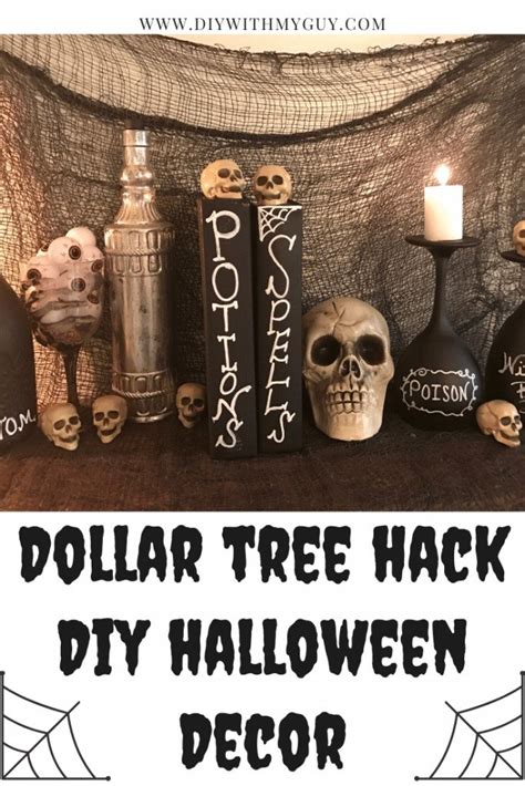 Diy Dollar Tree Halloween Décor Witch Apothecary Diy With My Guy