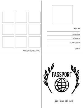 passport template perfect  cultural activities passport template