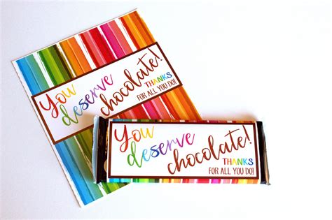 deserve chocolate printable candy bar wrappers etsy candy bar