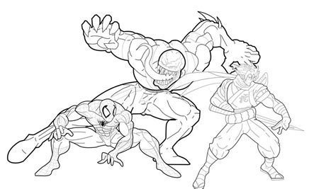 venom  spiderman coloring pages coloring home