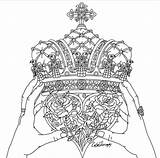 Crown sketch template