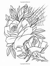 Coloring Pages Adult Printable Tattoo Adults Sheets Floral Books Designs Book Flower Creative Haven Flowers Burning Wood Grown Drawings Amazon sketch template