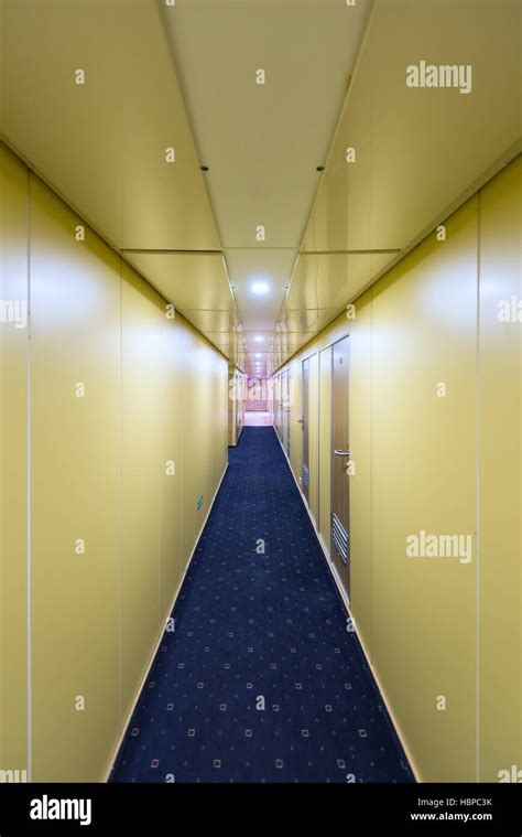 long narrow corridor stock photo alamy