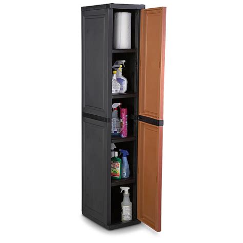 slim utility storage cabinet  housekeeping storage