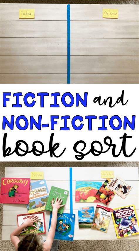 fiction  nonfiction book sort   teach  child