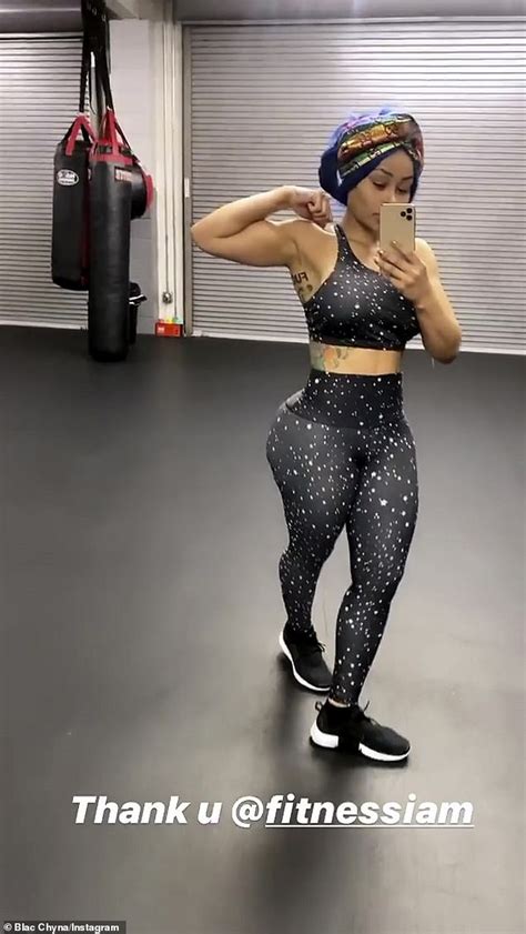 blac chyna flaunts her enhanced assets in leggings and matching sports