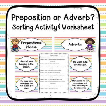 fresh prepositions  adverbs worksheets  blackness project