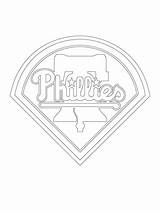 Coloring Pages Phillies Philadelphia Logo Mlb Baseball Printable Major League Sheets Color Coloringfolder Getcolorings Phillie sketch template