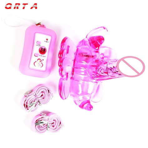 Qrta Hot Sale New Butterfly Sex Toys Remote Control 7 Speeds Strap Ons