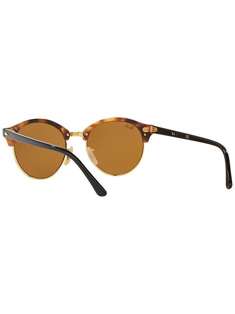 ray ban rb4246 unisex clubround round sunglasses dark havana black at