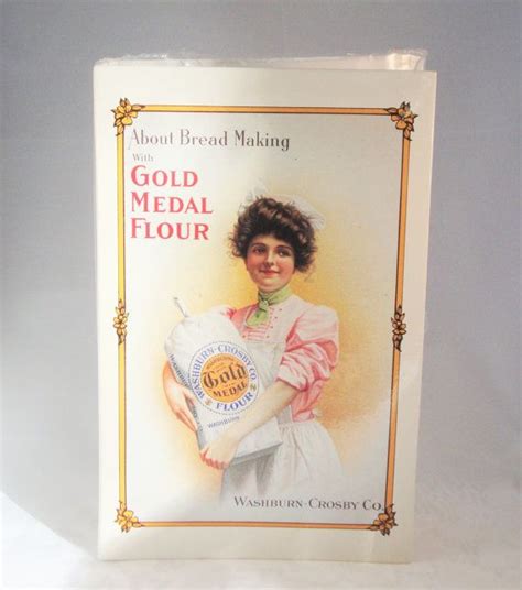 gold medal flour recipe card book victorian  ramblinranch gold