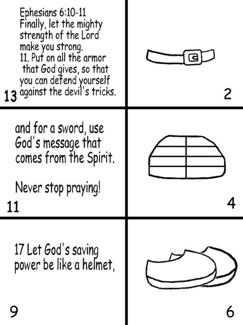 armor  god booklet sunday school lesson     crafty