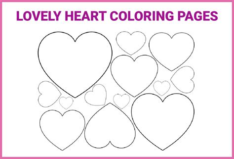 lovely heart collection blank heart coloring pages crafting