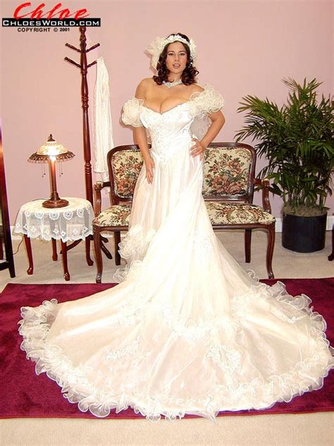 chloe vevrier in wedding dress