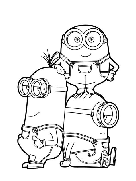 printable despicable   coloring pages  minion coloring pages