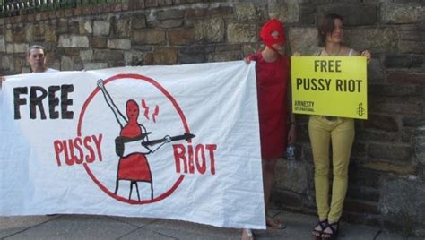 Pussy Riot Protesters Gather Outside Russian Embassy In D C Photos
