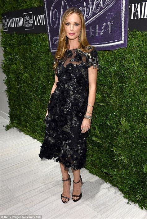 lacey georgina chapman looked wonderful in her black elegant outfit