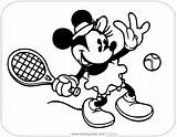 Minnie Disneyclips Tennis sketch template