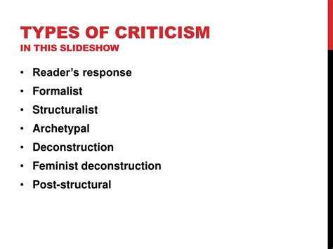 literary criticism powerpoint    id