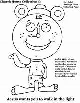 Daylight Savings Coloring Time Pages Clock Saving Printable Clipart Clip Kids Words Color Collection Church House Cartoon Cliparts Sunday School sketch template
