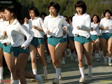 일본운동회 얼짱일본여고생들 체육복입고 달리기등 체육활동모습