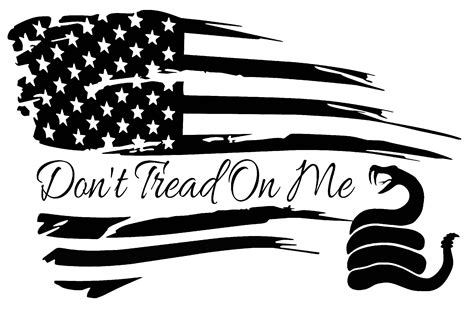 distressed american flag dont tread   vinyl decal truck etsy