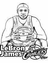 Sportsman Lebron Topcoloringpages sketch template