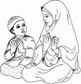 Coloring Ramadan Muslim Teachings Färgläggning Familyholiday sketch template