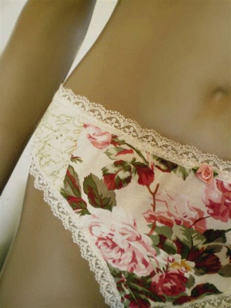 Bridal Panties Handmade Cotton Old Fashioned Rose And By Swoon