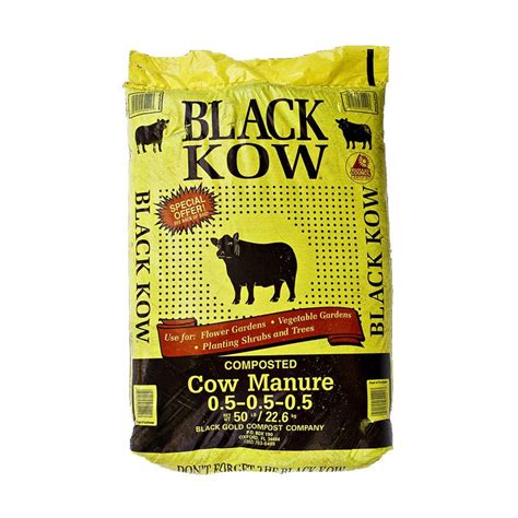 black kow 50 lb composted cow manure blkcow the home depot