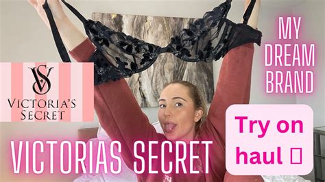 victorias secret try on and review 💕😍 ️ my dream brand lingerie try on