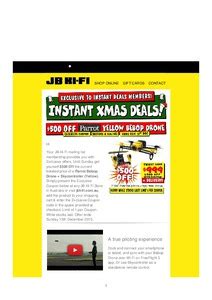 parrot bebop drone  skycontroller yellow    jb  fi instant deals