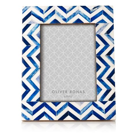 buy astrid chevron photo frame  oliver bonas multi  frame