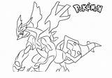 Kyurem Coloring Pokemon Pages Printable Kids sketch template